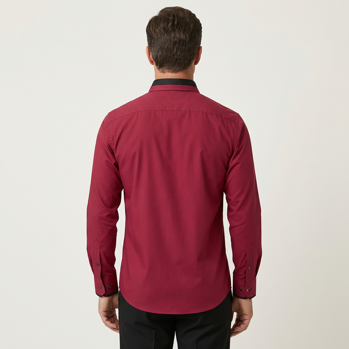 Men's Classic Cotton Long-Sleeve Shirt