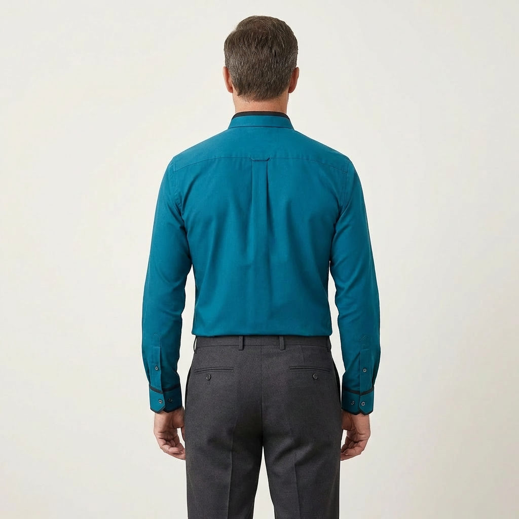 Men's Classic Cotton Long-Sleeve Shirt