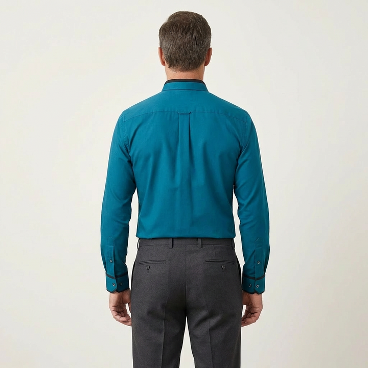 Men's Classic Cotton Long-Sleeve Shirt