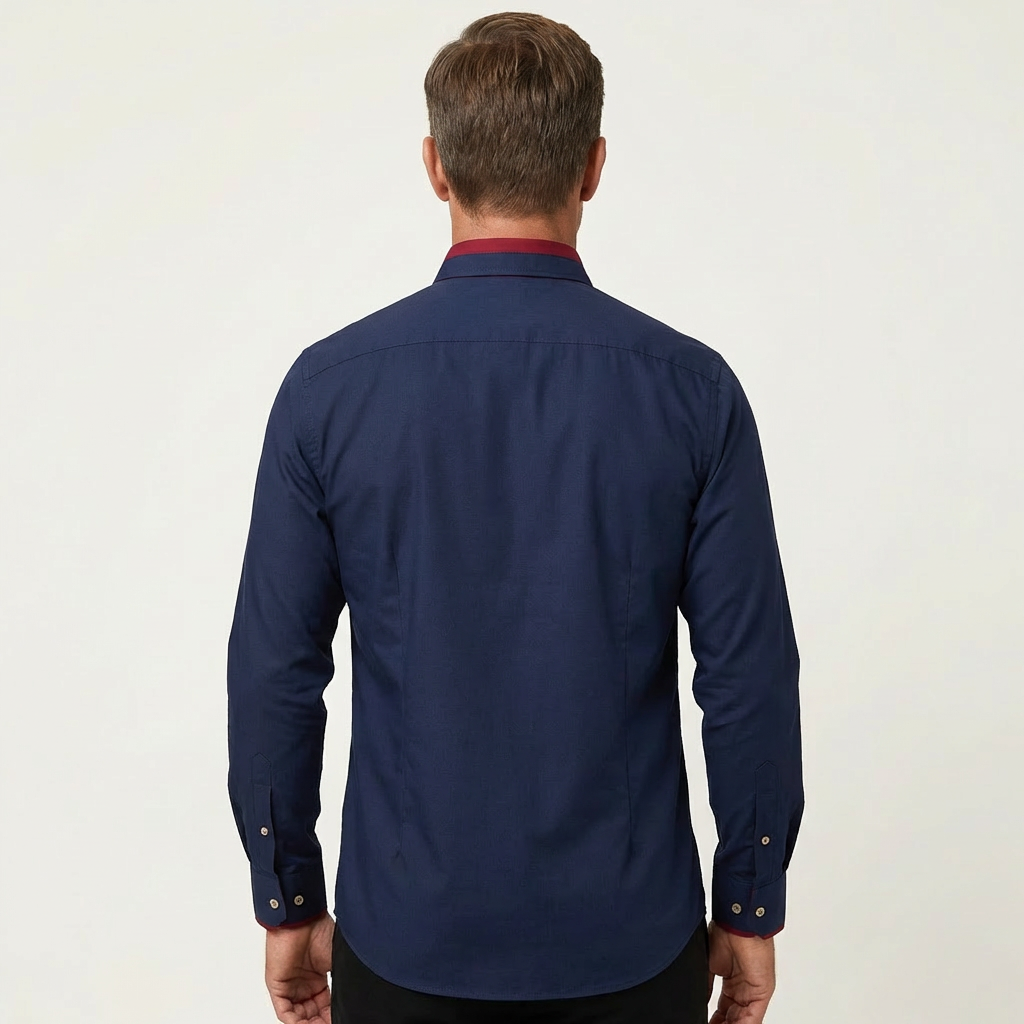 Men's Classic Cotton Long-Sleeve Shirt
