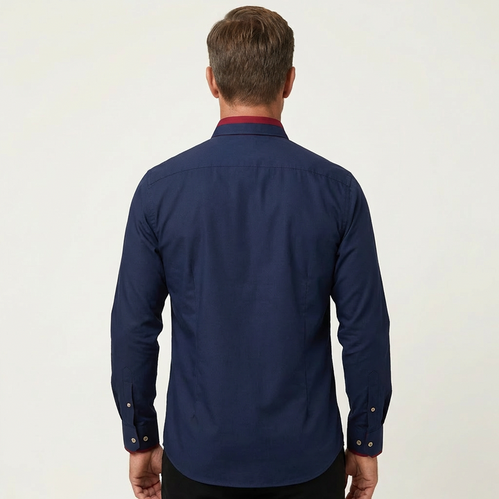 Men's Classic Cotton Long-Sleeve Shirt