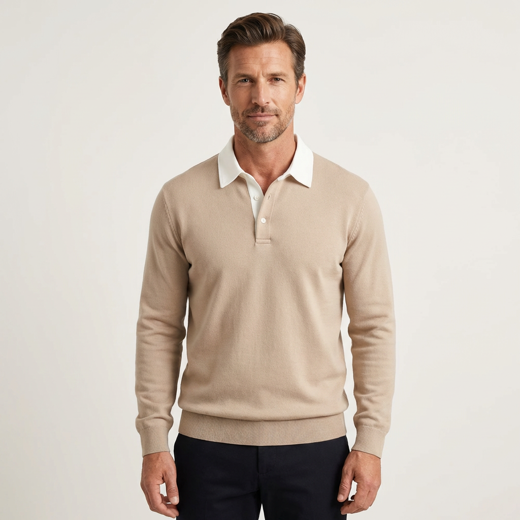 Men's Classic Polo Sweater