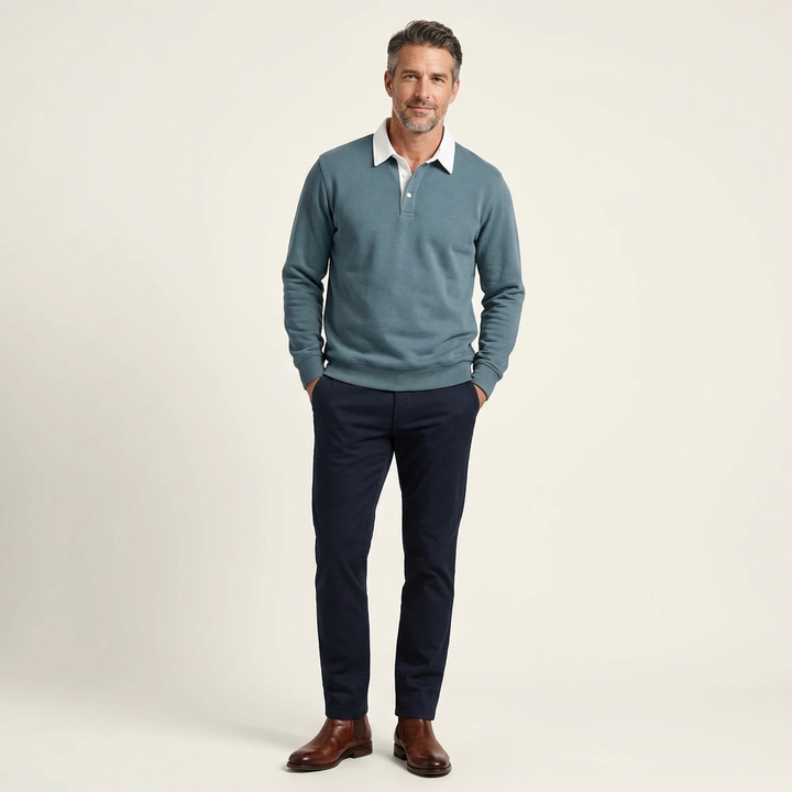 Men's Classic Polo Sweater