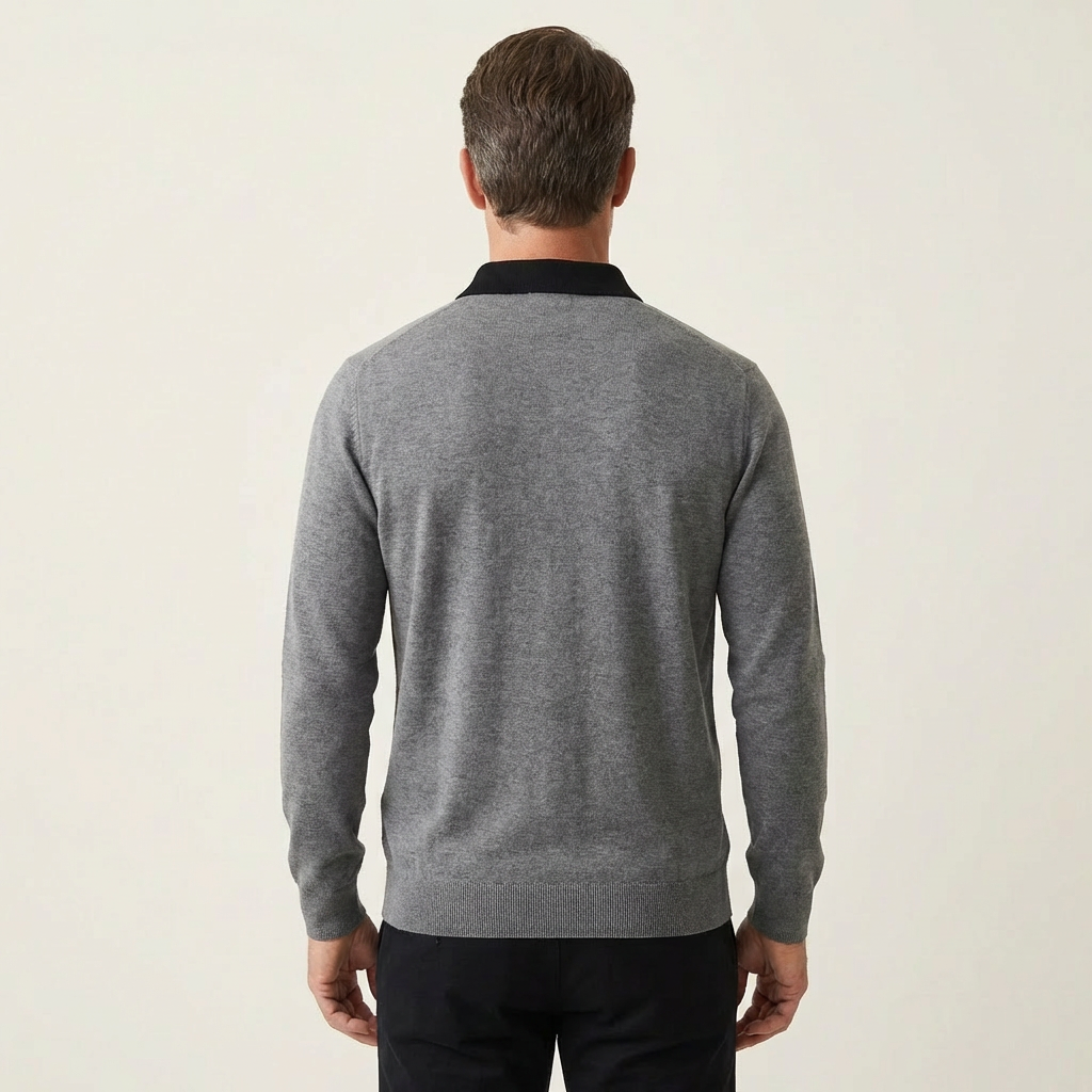 Men's Classic Polo Sweater