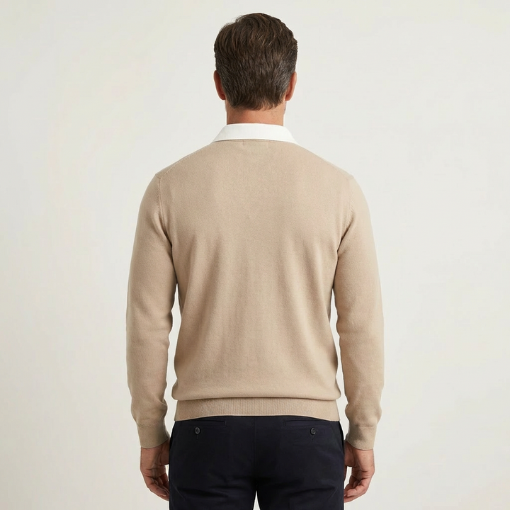 Men's Classic Polo Sweater