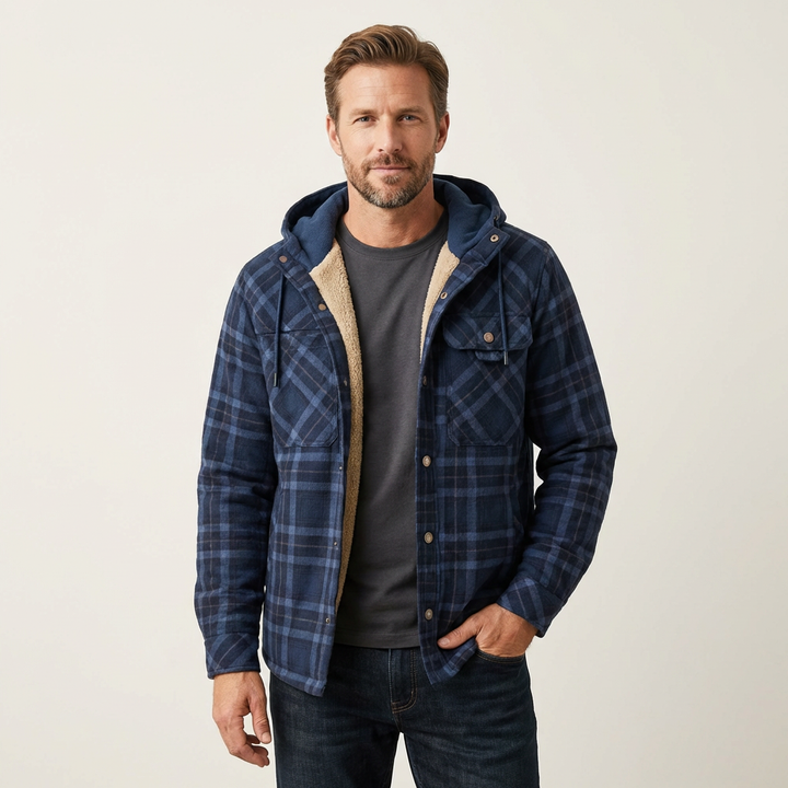 Men's Plaid Insulated Jacket