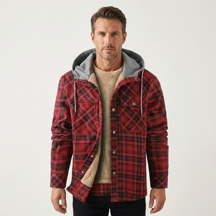 Men's Plaid Insulated Jacket