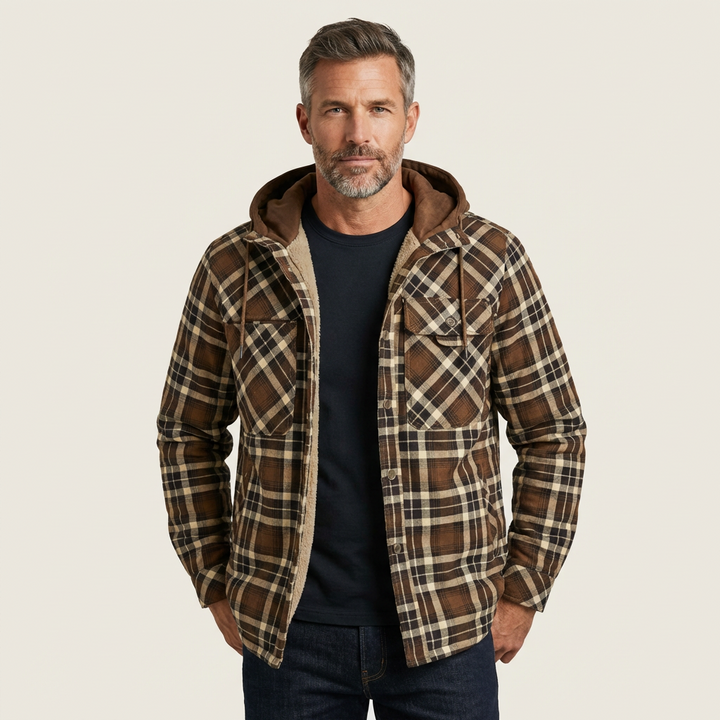 Men's Plaid Insulated Jacket
