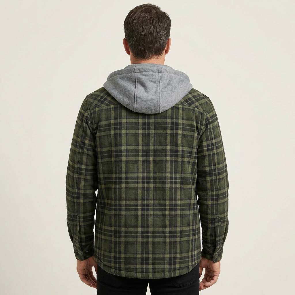 Men's Plaid Insulated Jacket