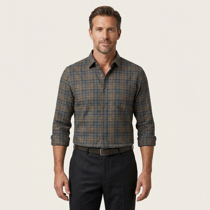 Men's Plaid Long Sleeve Shirt