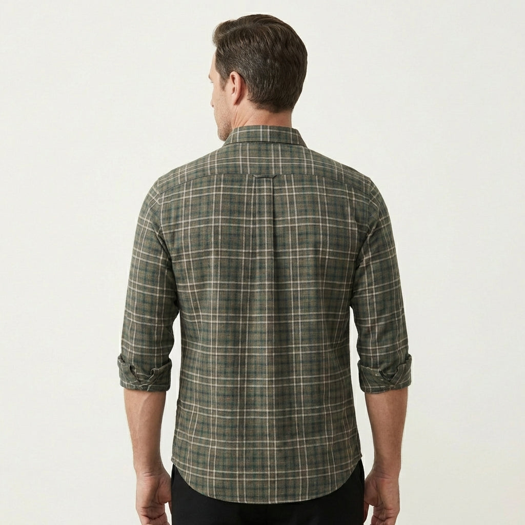 Men's Plaid Long Sleeve Shirt