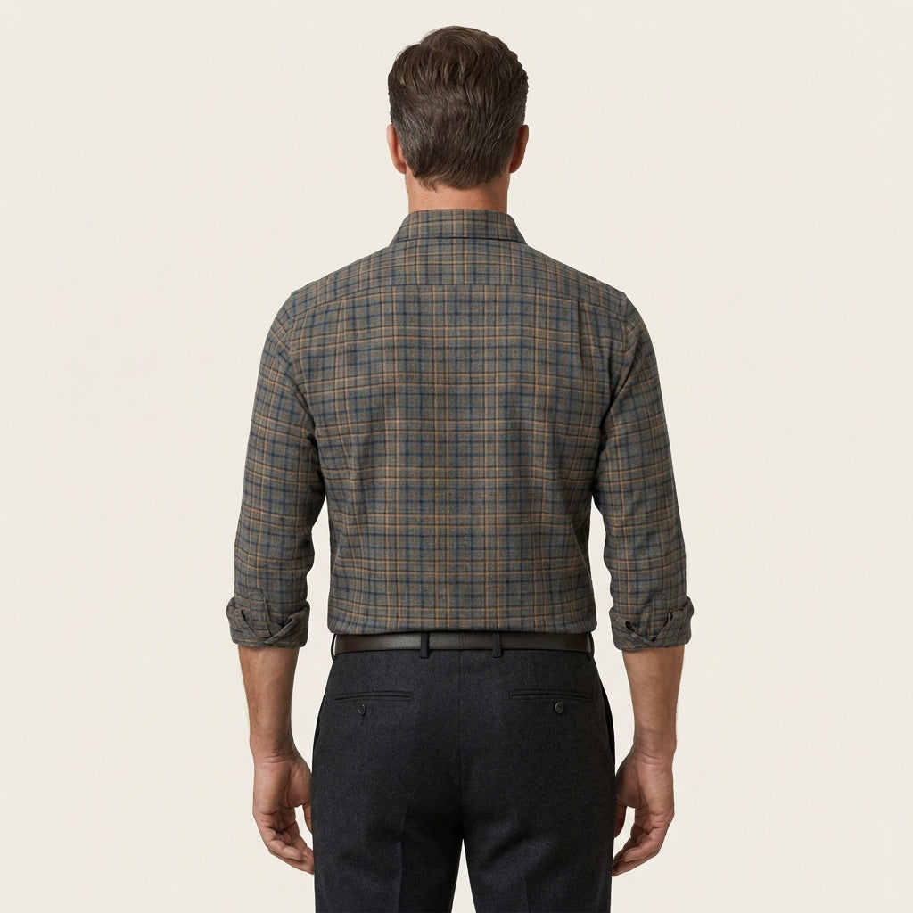 Men's Plaid Long Sleeve Shirt