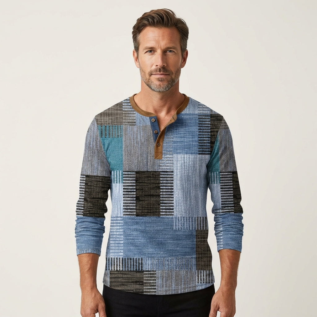 Men's Colorful Long Sleeve Shirt