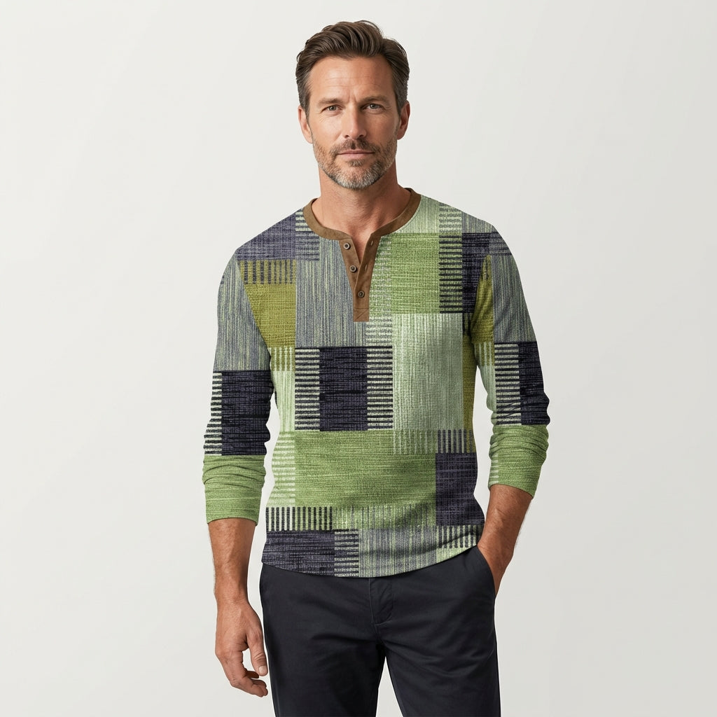 Men's Colorful Long Sleeve Shirt