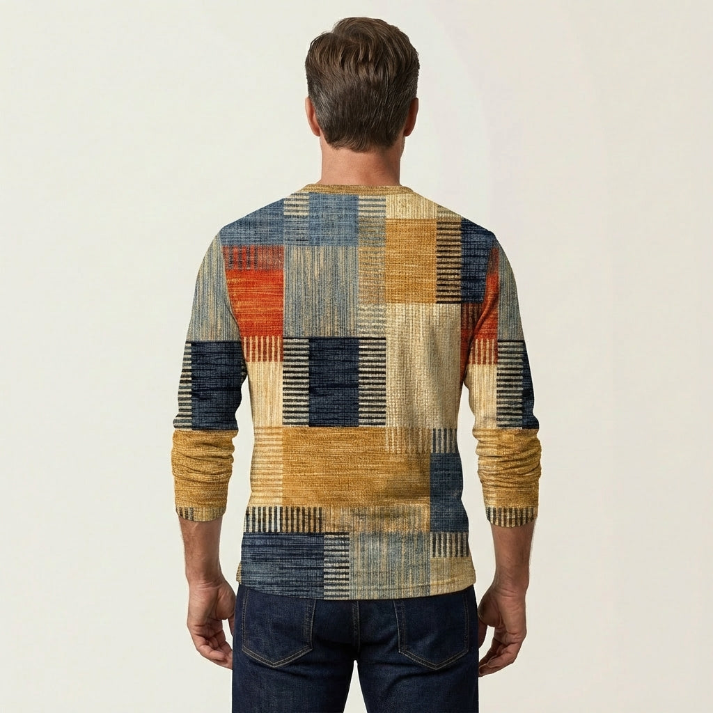 Men's Colorful Long Sleeve Shirt