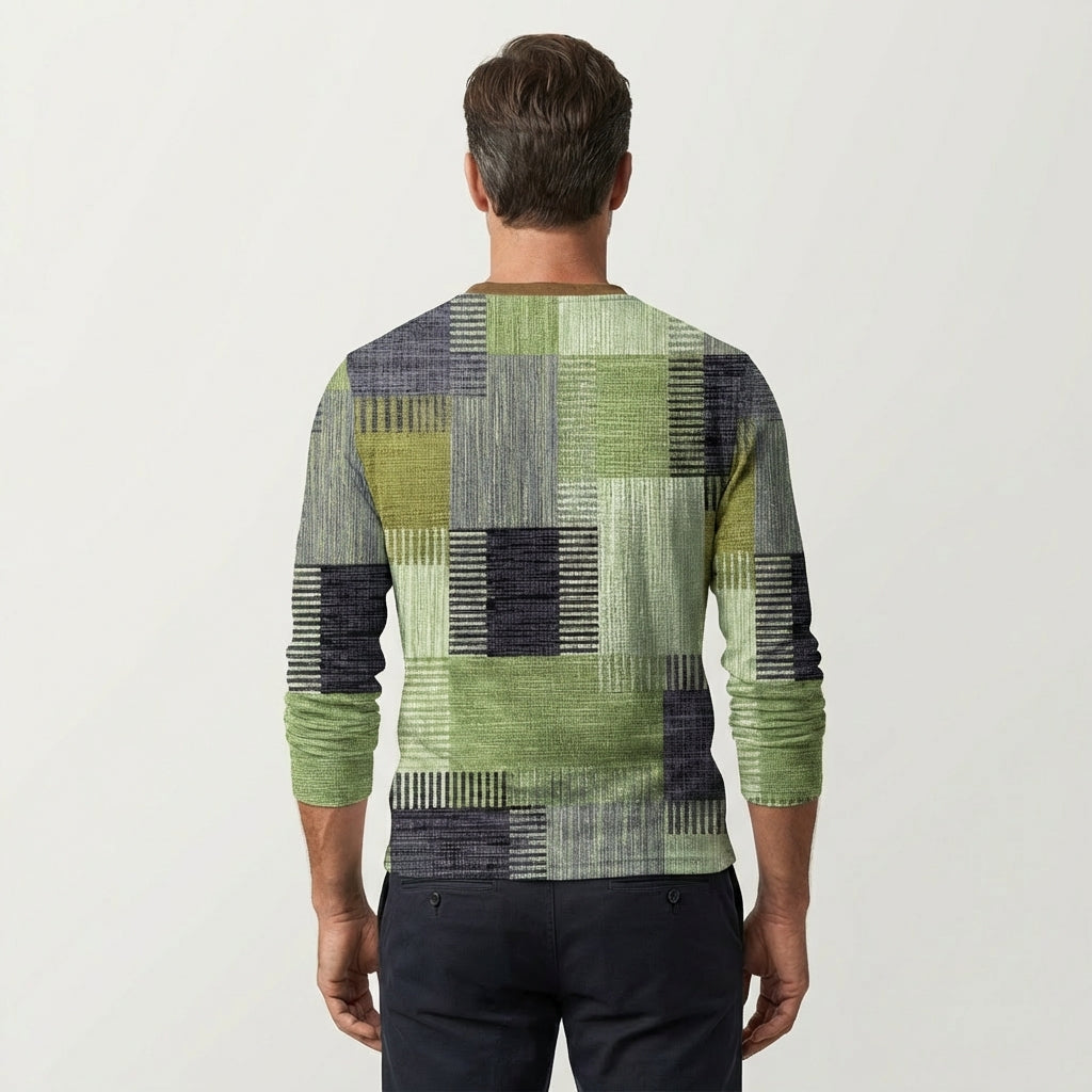 Men's Colorful Long Sleeve Shirt