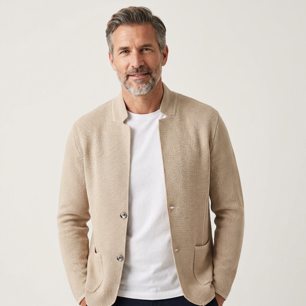 Men's Textured Knit Vest