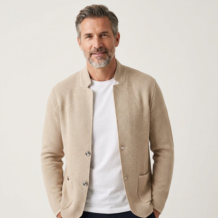 Men's Textured Knit Vest