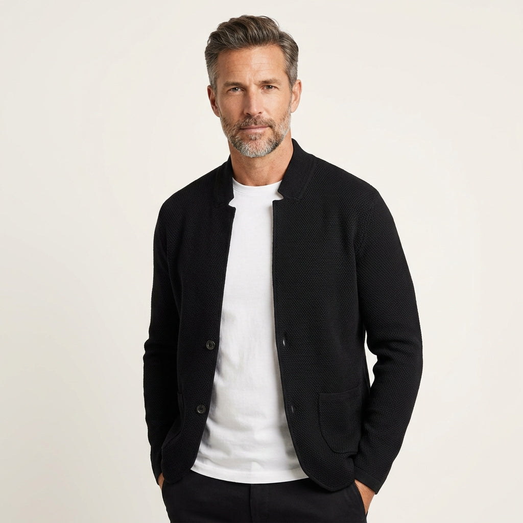 Men's Textured Knit Vest