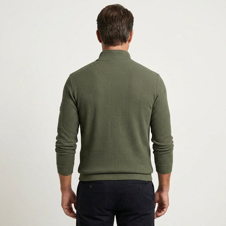 Men's Long-Sleeve Zip-Up Shirt