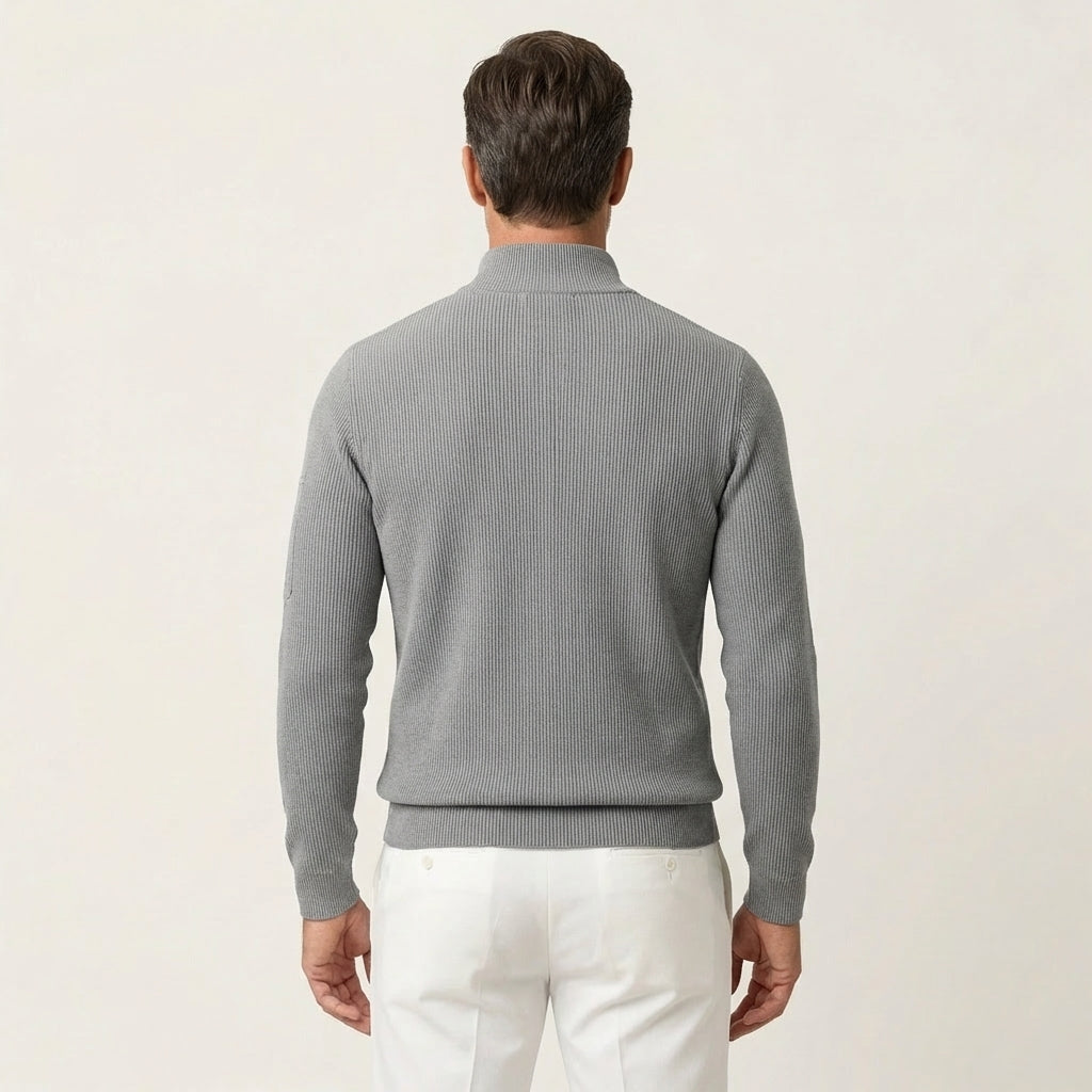 Men's Long-Sleeve Zip-Up Shirt