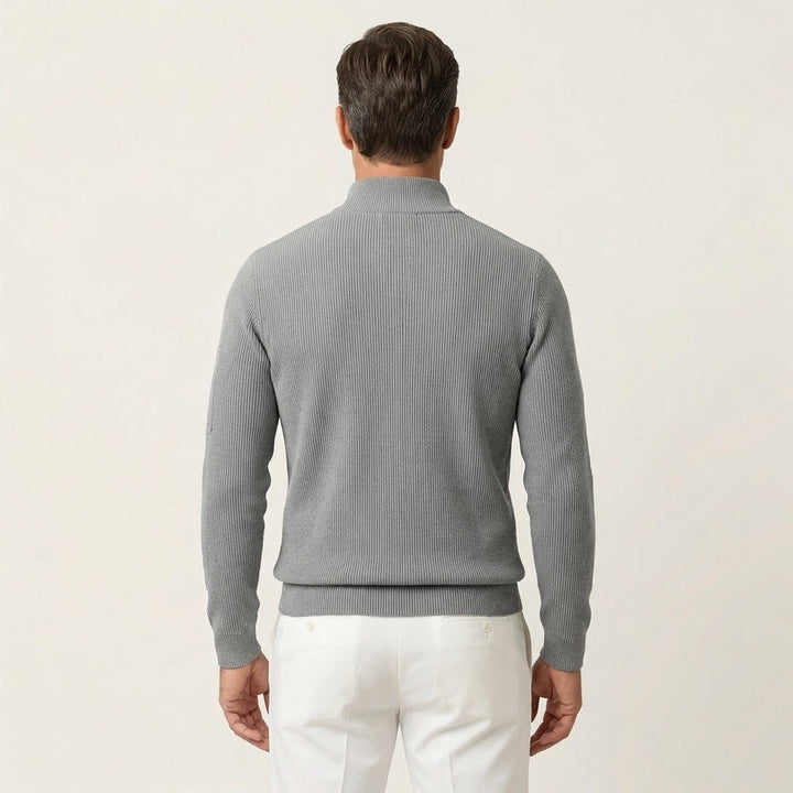 Men's Long-Sleeve Zip-Up Shirt