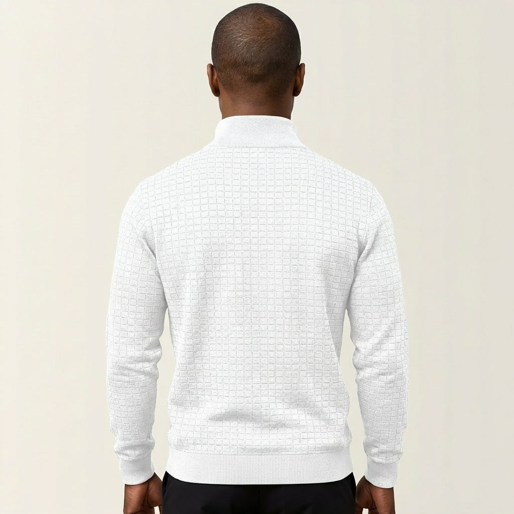 Men's Long-Sleeve Zip-Up Shirt
