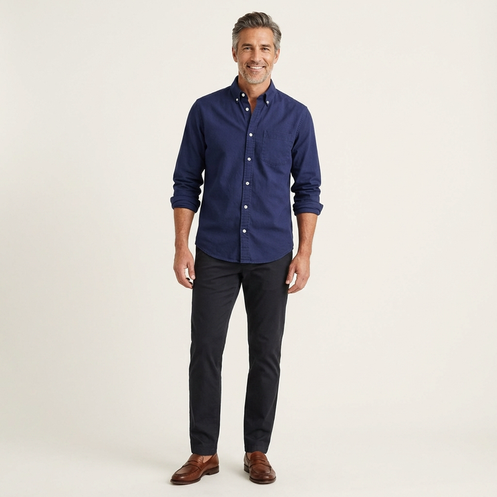 Men's Oxford Button-Down Dress Shirt