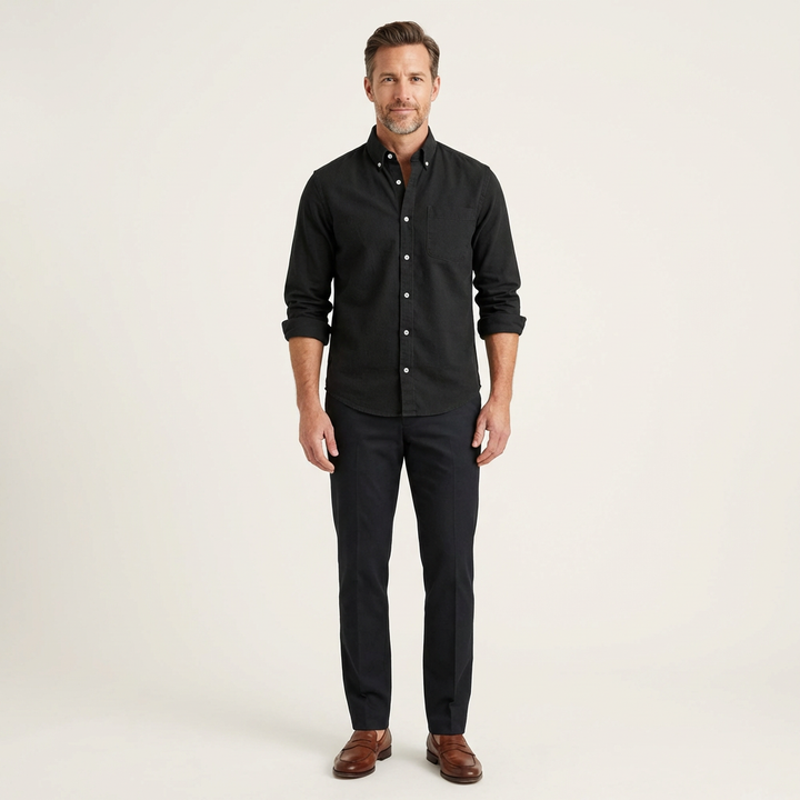 Men's Oxford Button-Down Dress Shirt