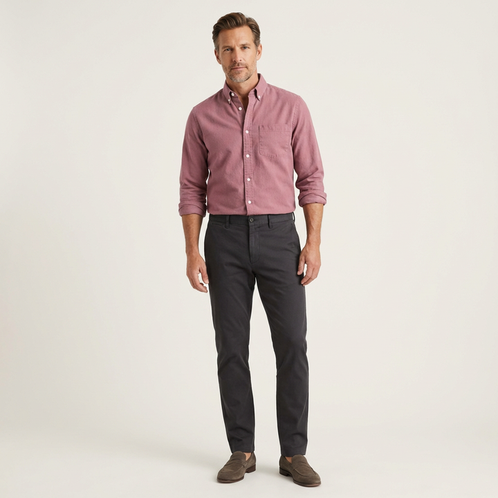 Men's Oxford Button-Down Dress Shirt