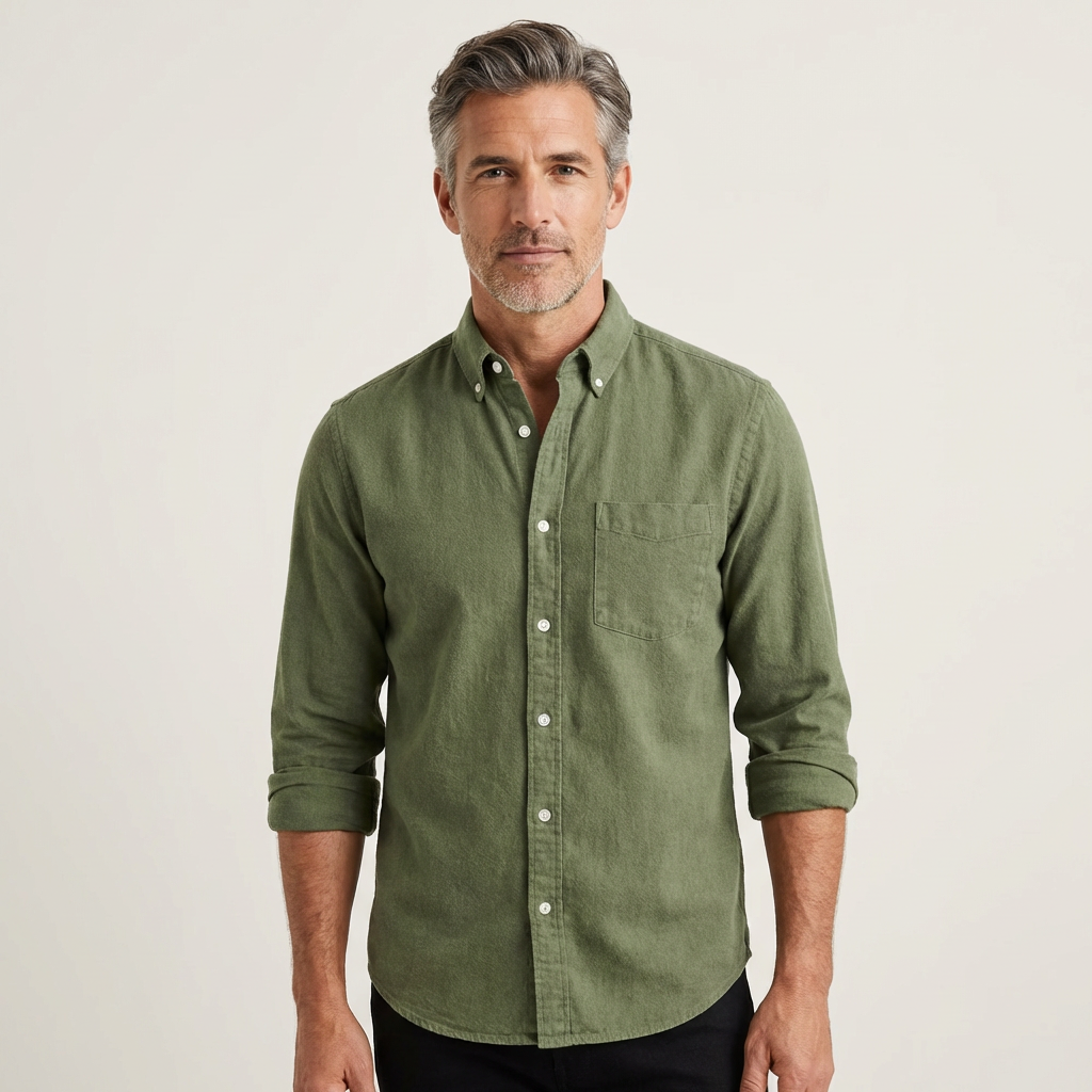 Men's Oxford Button-Down Dress Shirt