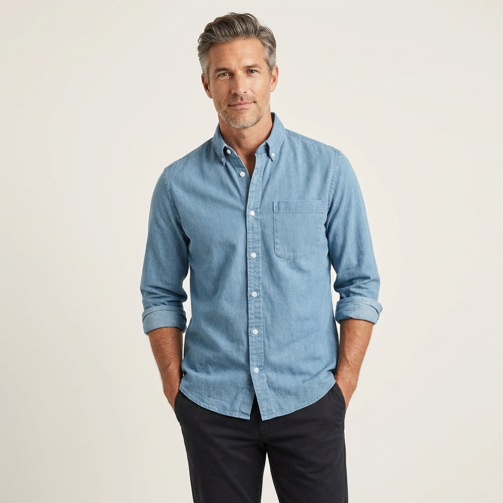 Men's Oxford Button-Down Dress Shirt