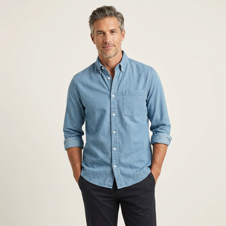 Men's Oxford Button-Down Dress Shirt
