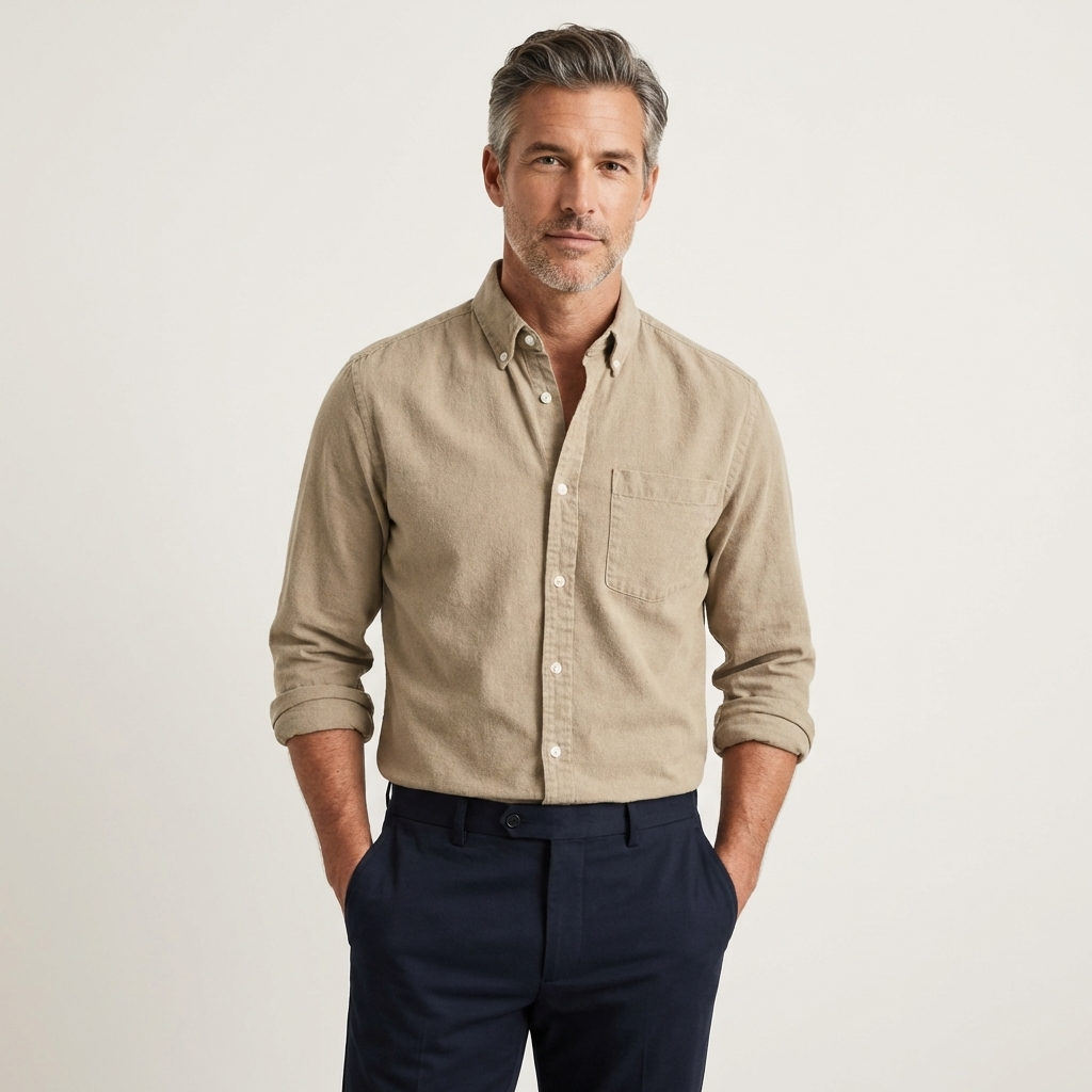 Men's Oxford Button-Down Dress Shirt
