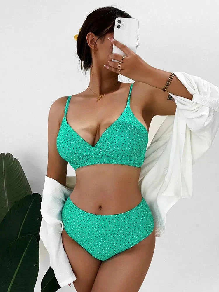 Elena | Women's High Waist Bikini Set