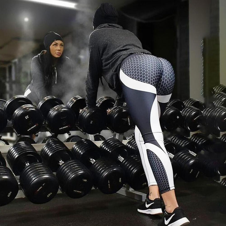 Aurora | Women's High Waisted Yoga Leggings with Geometric Pattern