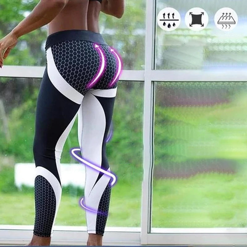 Aurora | Women's High Waisted Yoga Leggings with Geometric Pattern