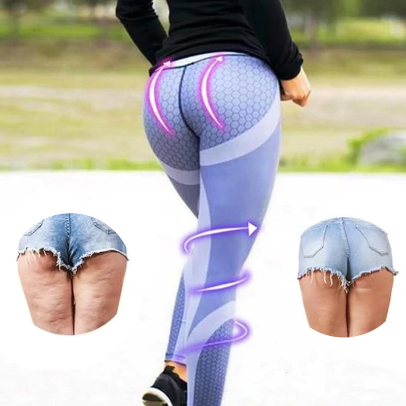 Aurora | Women's High Waisted Yoga Leggings with Geometric Pattern