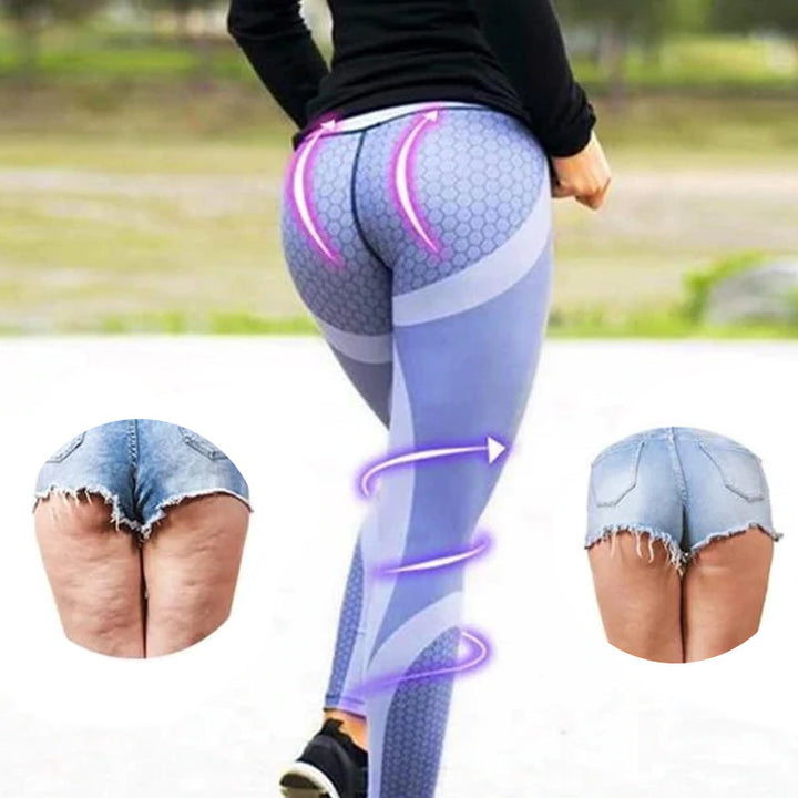 Aurora | Women's High Waisted Yoga Leggings with Geometric Pattern