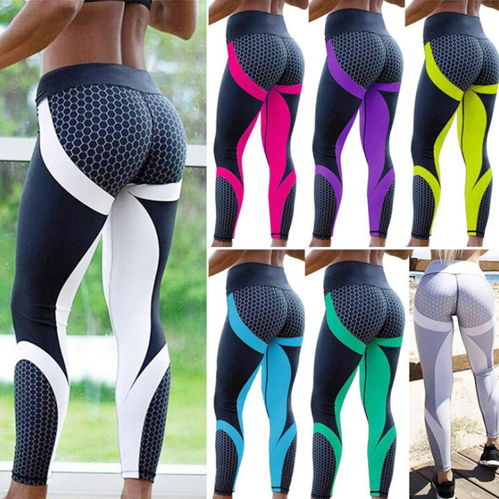 Aurora | Women's High Waisted Yoga Leggings with Geometric Pattern