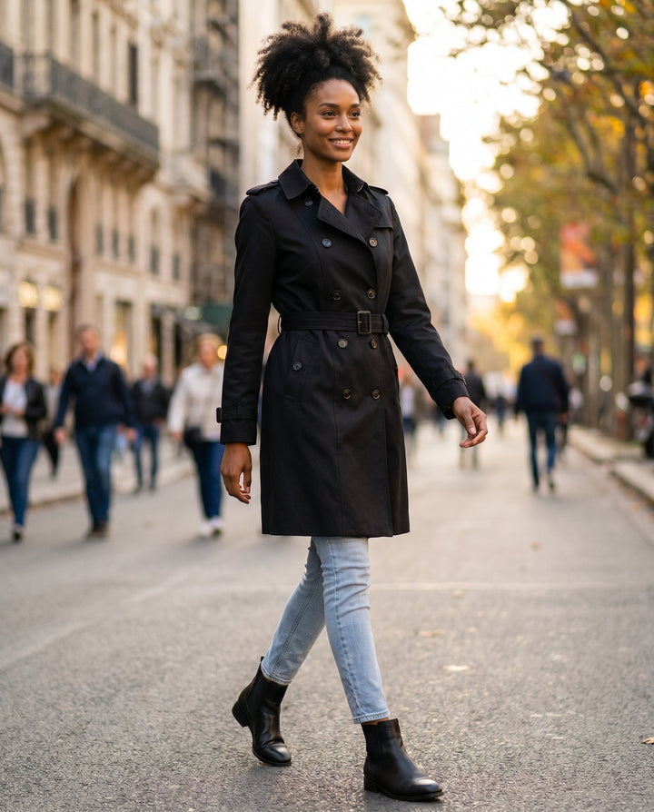 Women's Tailored Classic Trench Coat – Everyday Elegance