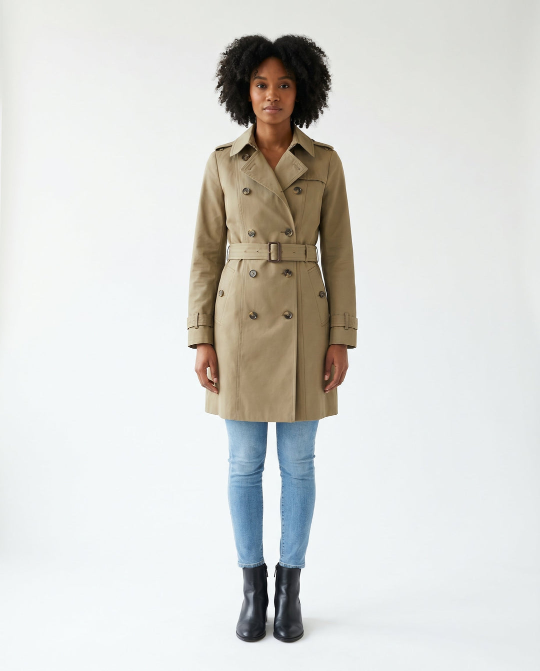 Women's Tailored Classic Trench Coat – Everyday Elegance