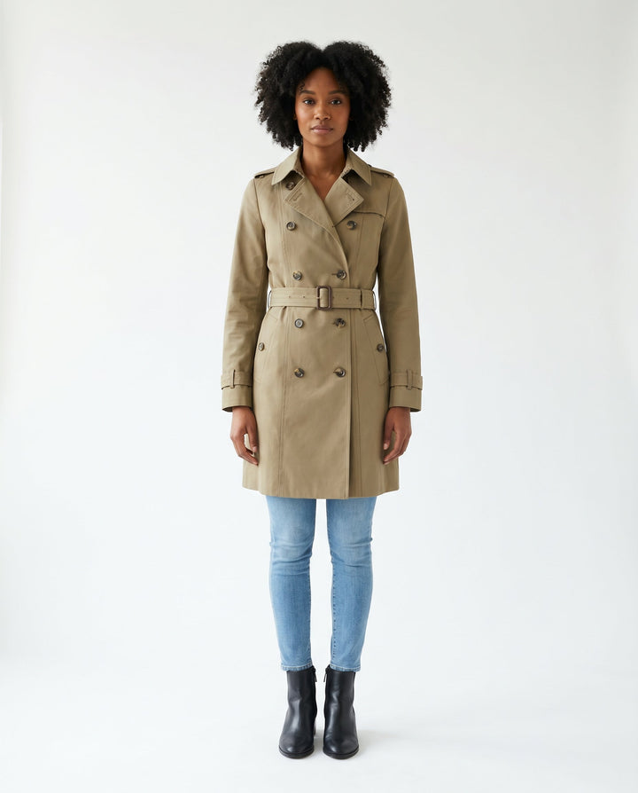 Women's Tailored Classic Trench Coat – Everyday Elegance