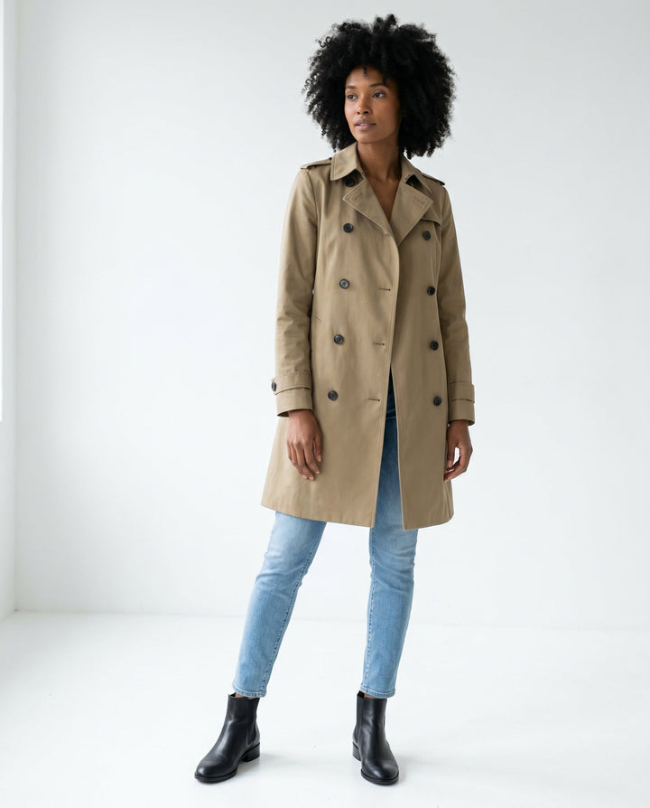 Women's Tailored Classic Trench Coat – Everyday Elegance