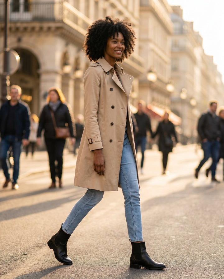 Women's Tailored Classic Trench Coat – Everyday Elegance