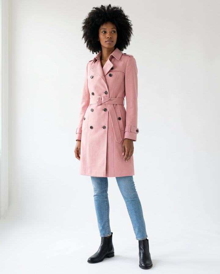 Women's Tailored Classic Trench Coat – Everyday Elegance