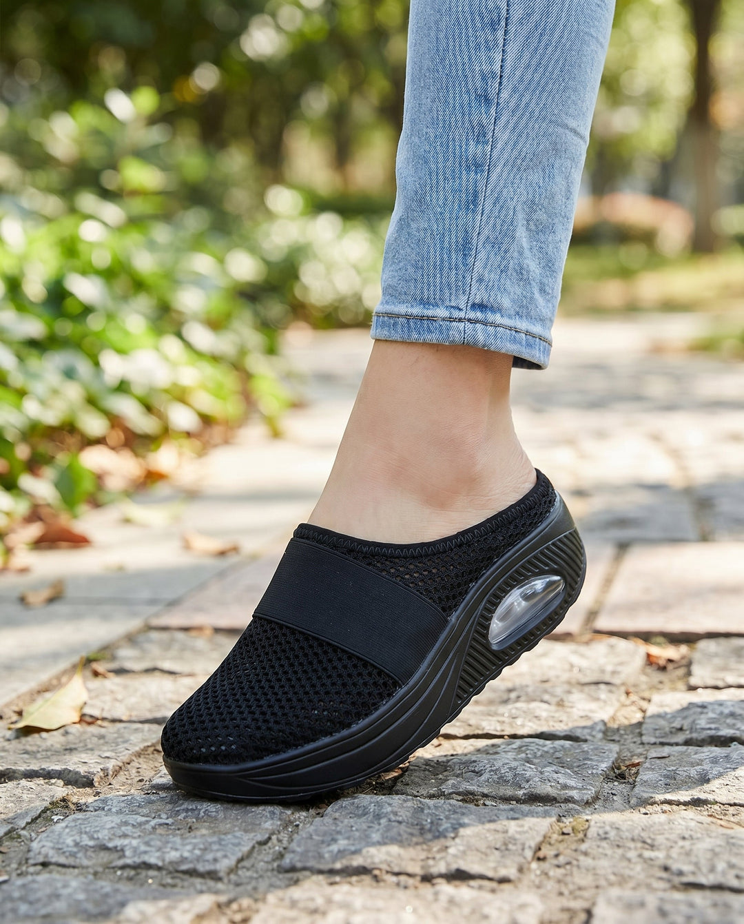 Leah | Women's Stylish Mesh Slip-On Clogs