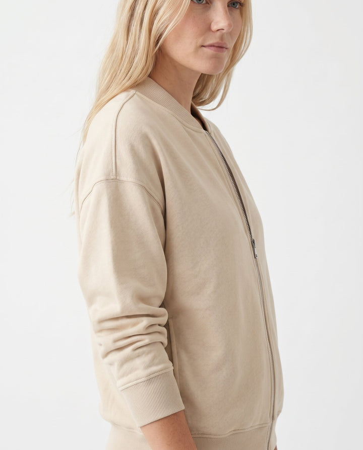 Women's Lightweight Bomber Jacket – Zip Closure for Casual Wear