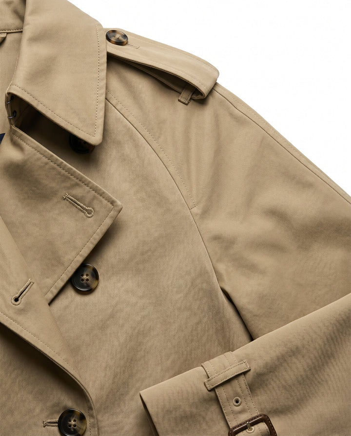 Women's Cropped Classic Trench Coat – Versatile Outerwear