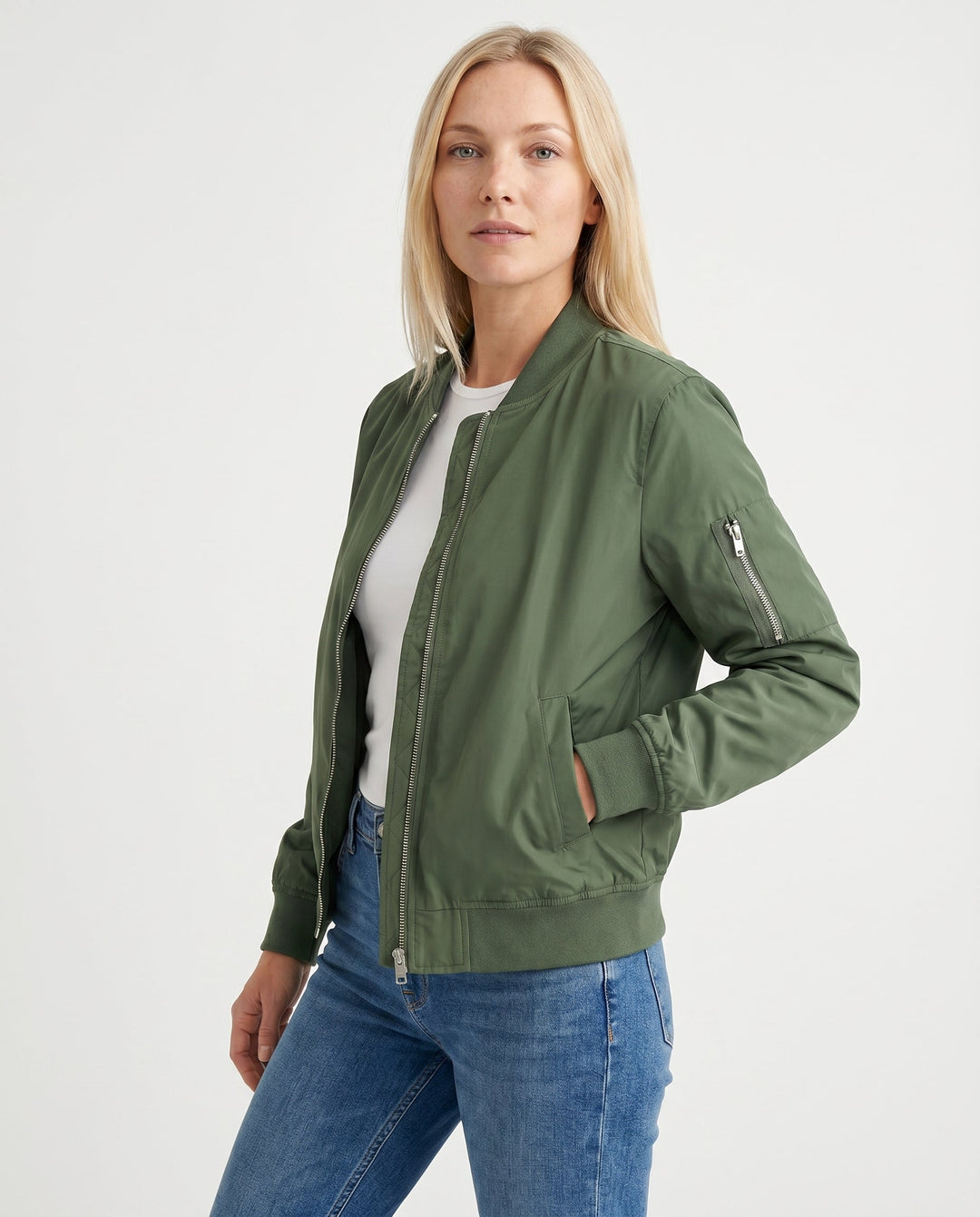 Women's Lightweight Casual Bomber Jacket for Everyday Wear